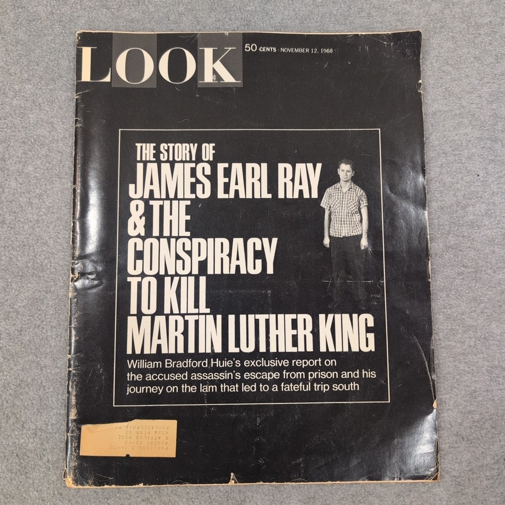 Look Magazine November 12 1968 James Earl Ray Martin Luther King Conspiracy Iss - Picture 1 of 2